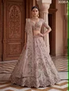 Lavender Colour Premium Net Embroidery Designer Lehenga Choli 3038 A 